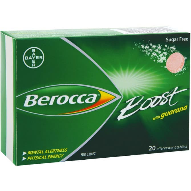 Buy Berocca Boost With Guarana Effervescent Tablets Online