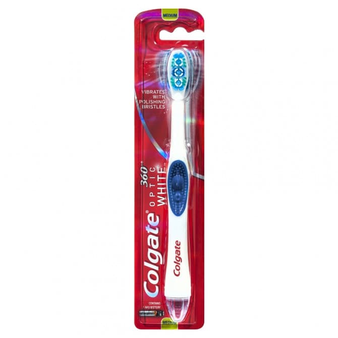 Shop Colgate Optic White 360 Optic White Sonic Power Toothbrush Medium ...