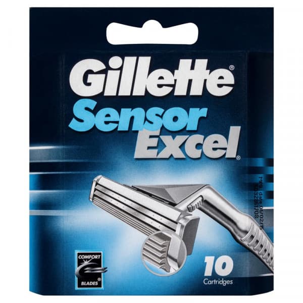 Shop Gillette Sensor Excel Razor Blades 10 Cartridges Online