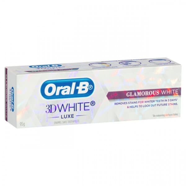 Shop Oral B 3D White Luxe Glamorous White Toothpaste 95g Online