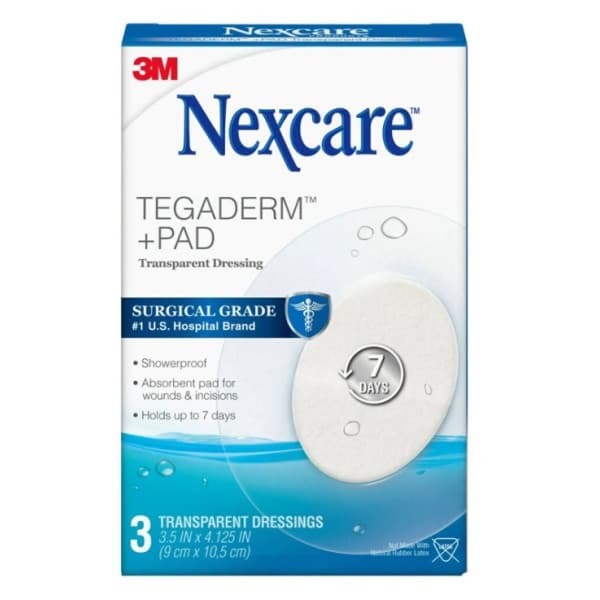 Shop Nexcare Tegaderm Plus Pad Transparent Dressing Oval 3 Pack Online