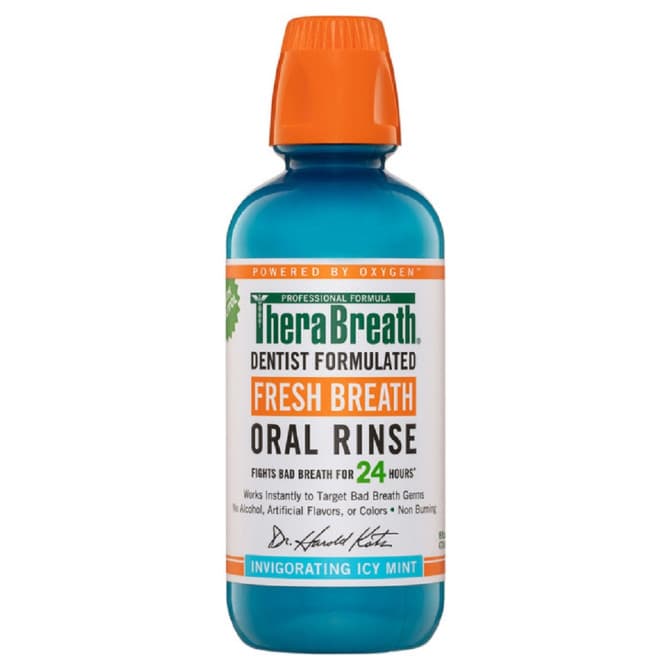 Shop Therabreath Fresh Breath Oral Rinse Invigorating Icy Mint 473ml Online