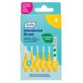 Tepe Interdental Brush Yellow 0.7mm Size 4 6 Pack