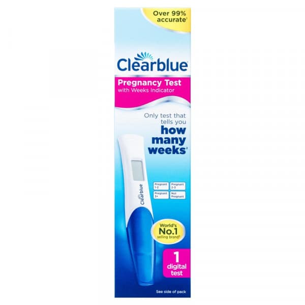 Shop Clearblue Pregnancy Test With Weeks Indicator Digital Test 1 Test ...