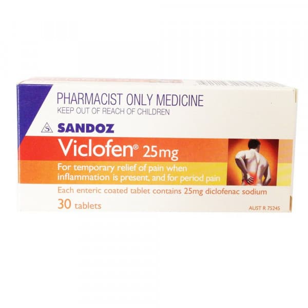 Shop Viclofen 25mg Tablets 30 S3 Online