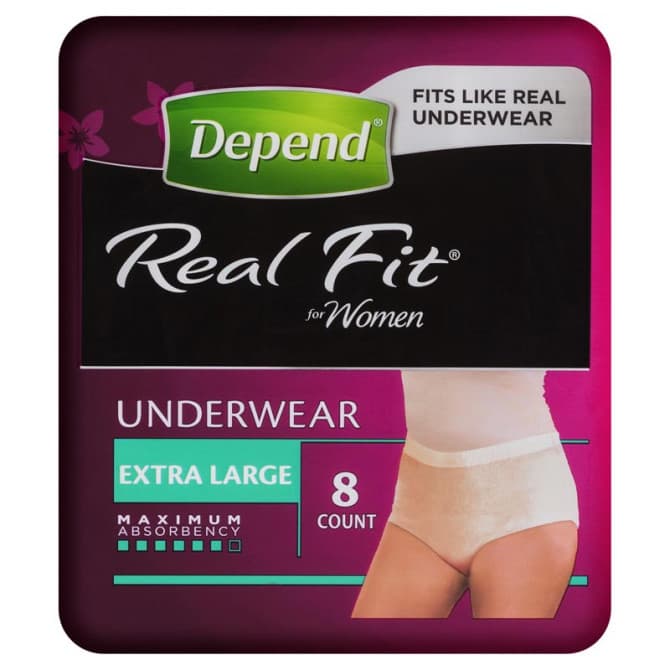 Buy Depend Realfit Underwear For Women Extra Large 8 Pack Online