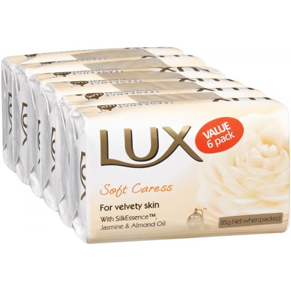 Shop Lux Bath Soap White Soft Caress 6 Pack Online