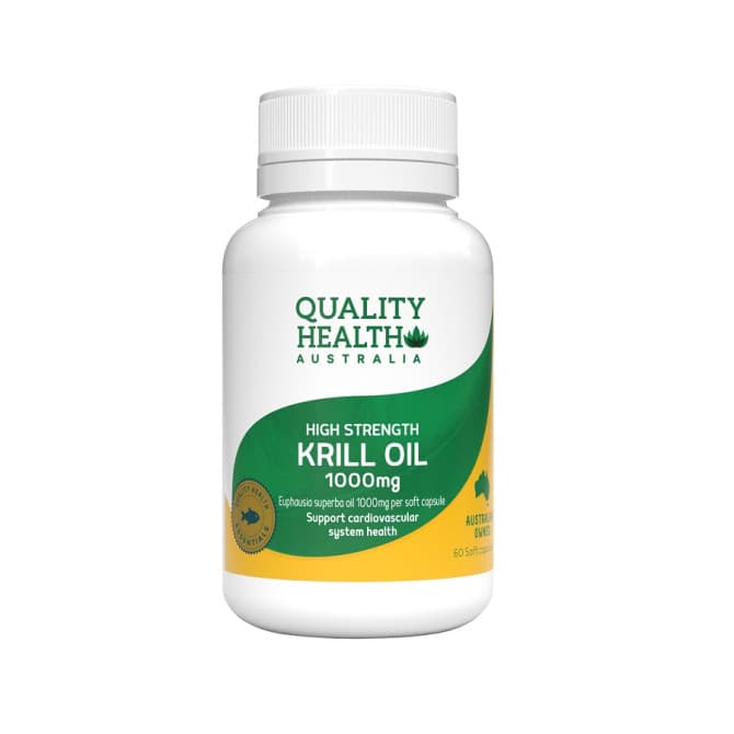 Quality Health High Strength Krill Oil 1000mg 60 Capsules